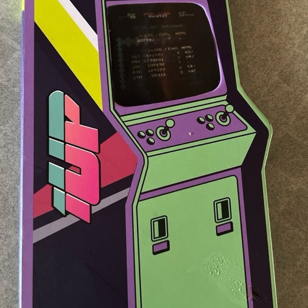 Retro Arcade Console with Multicolor Design